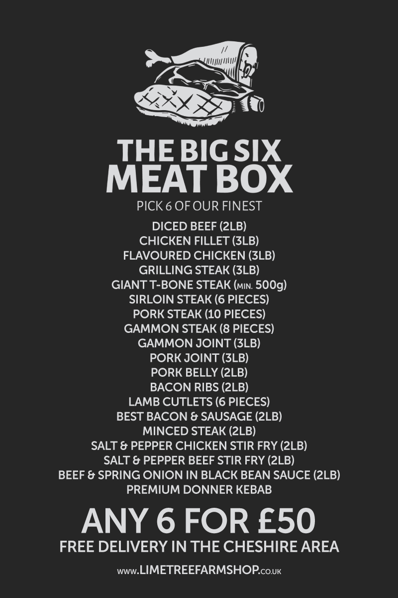 Big Six Meat Box XL | Pick Your Six | Lime Tree Farm Shop